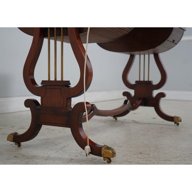 Vintage Regency Style Writing Table Desk For Sale - Image 10 of 18