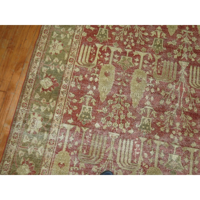 Shabby Willow Tree Antique Rug, 7'3'' X 9'11'' For Sale - Image 11 of 12