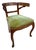 Walnut Tub Chair with Pied-De-Biche Legs, 1890s For Sale