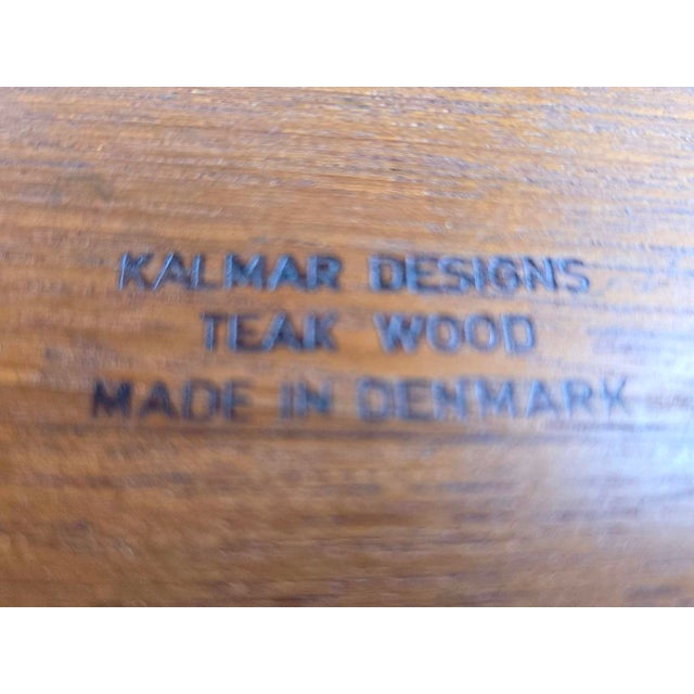 1960s Kalmar Designs Danish Teak Wood Bowl For Sale - Image 16 of 17