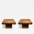 Metal 1970s Modern Burlwood Pattern Formica With Brass Trim Tables - A Pair For Sale - Image 7 of 7
