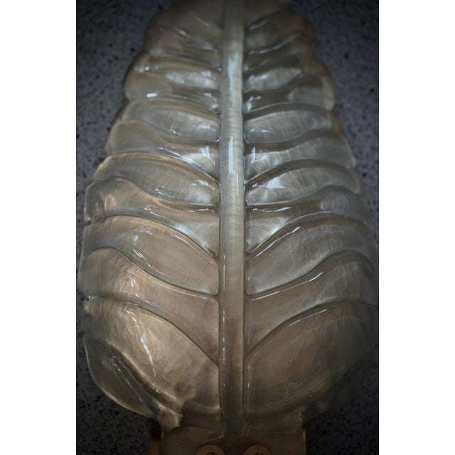 2000 - 2009 Murano Art Glass Gold and Brass Wall Light and Sconces, 2000 For Sale - Image 5 of 11