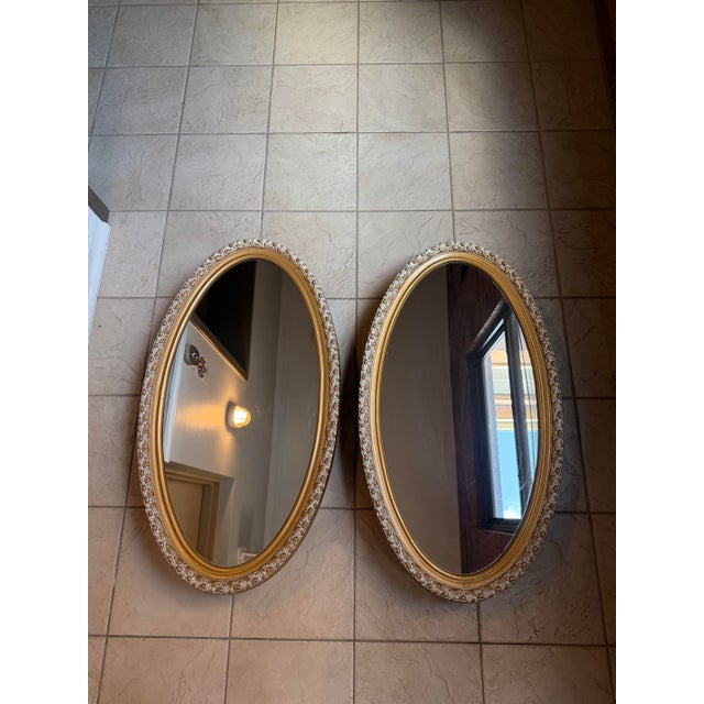 A striking pair of vintage matching recessed medicine cabinets manufactured by General Bathroom Mfg. Co. of Chicago,...