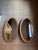A striking pair of vintage matching recessed medicine cabinets manufactured by General Bathroom Mfg. Co. of Chicago,...
