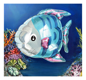 Sofía Cristina Jiménez, Tropical Fish in Coral Reef, Acrylic Painting, 2026