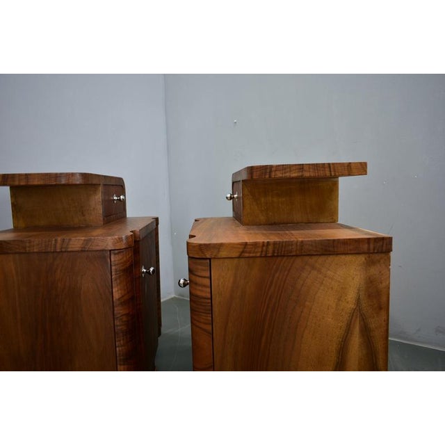 Art Deco Bedside Tables, Czechoslovakia, 1934, Set of 2 For Sale - Image 16 of 18