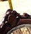 1930s Antique Carved Mahogany Accent Chair With Striped Floral Upholstery. For Sale - Image 5 of 7