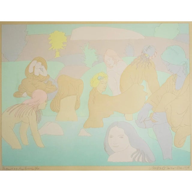 Signed and numbered serigraph print (screen print) from renowned artist and godfather of design Milton Glaser (b1929 -...