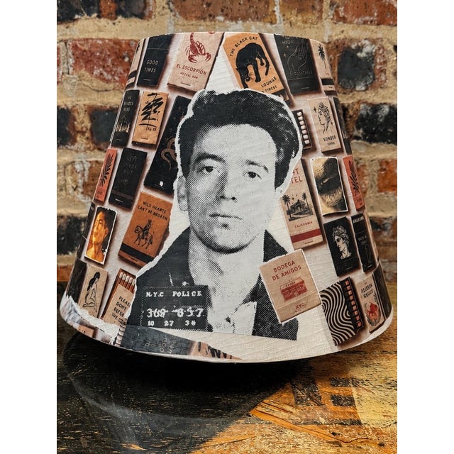 Custom Mixed-Media Matchbook & Mugshot Table Lamp by Lamp Bandit For Sale In Dallas - Image 6 of 6