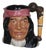 1980s English Royal Doulton Geronimo Apache Indian Leader Character Toby Jug For Sale