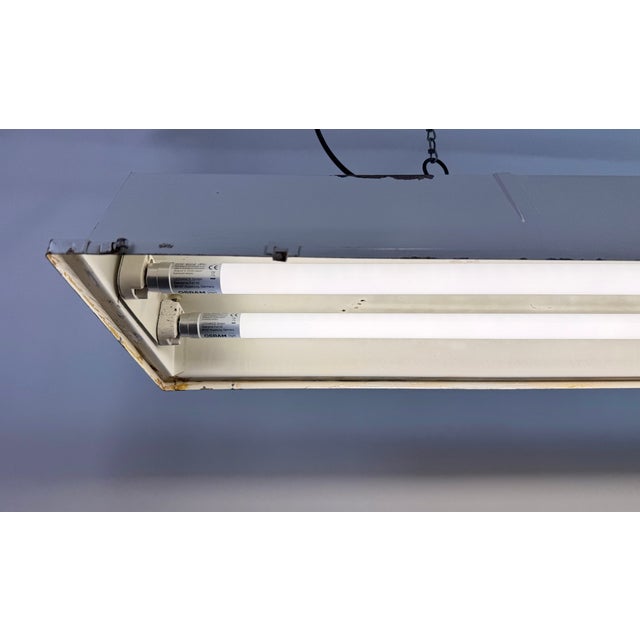 Vintage Industrial Hanging Tube Light from Famor, 1970s For Sale - Image 18 of 18