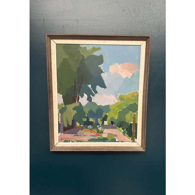 Richard Björklund, Garden, 1960s, Oil on Canvas, Framed For Sale - Image 13 of 17