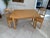 Farmhouse Table and Chairs Set in Spruce Wood, Set of 3 For Sale - Image 6 of 13