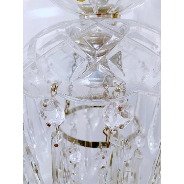 1950s Vintage Layered Chandelier With Cut Glass Dish For Sale In New York - Image 6 of 8