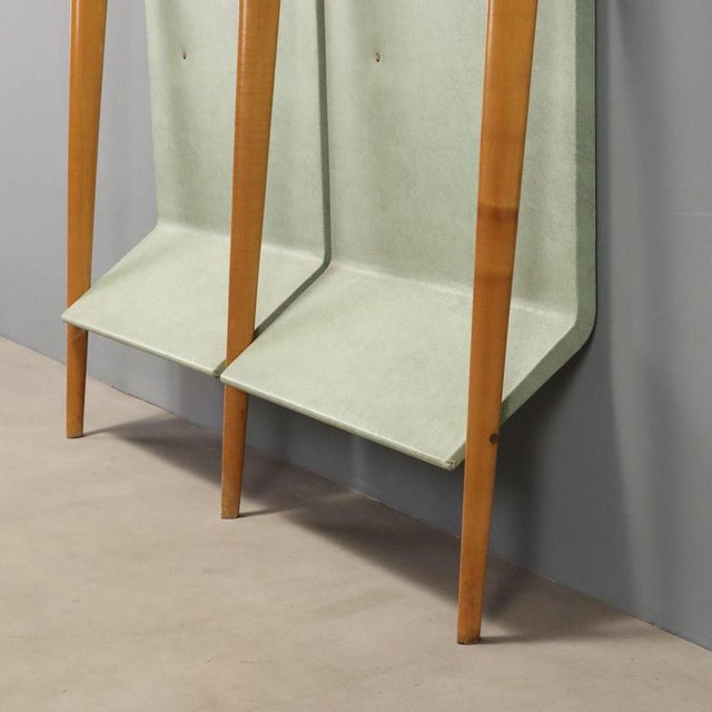 Coat Rack with Brass Details, 1960s For Sale - Image 6 of 10