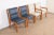 A nice set of four Mid-Century Modern dining chairs By Dunbar Furniture USA, 1970s Solid oak frames, with upholstered...