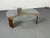 Wood Mid-Century Modernist Round Wenge and Glass Coffee Table, 1960s For Sale - Image 7 of 16