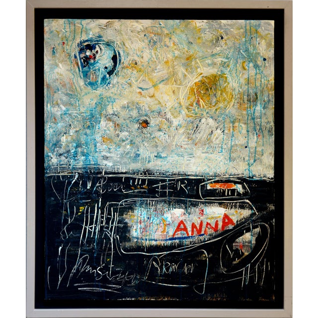 Black Massimo d'Orta, Zi Nicola Esce Lo Stesso, 2007, Oil on Canvas For Sale - Image 8 of 8