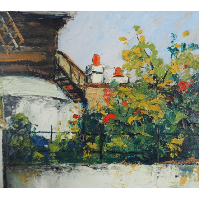 Elisée Maclet, Montmartre Moulin De La Galette, 1930, Oil on Panel For Sale - Image 13 of 15