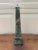 Marble Obelisk With Dramatic Black, Brown, and Grey Veining For Sale - Image 9 of 10