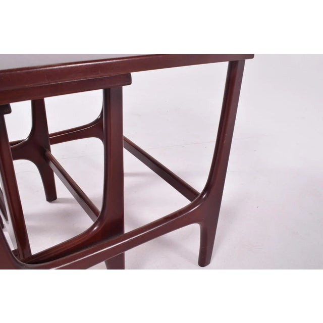 1960s Mid-Century Danish Teak Nesting Tables, 1960s, Set of 3 For Sale - Image 5 of 7