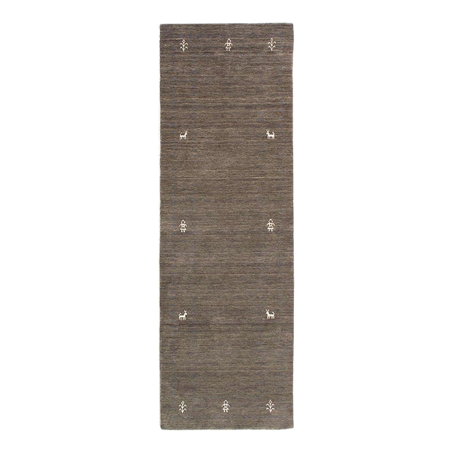 Pasargad DC Fine Hand Knotted Gabbeh Design Runner Rug For Sale