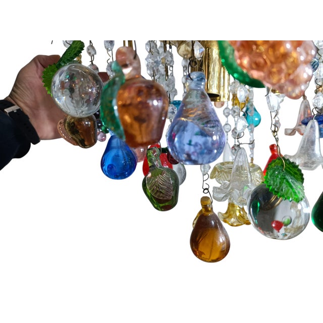 Vintage Chandelier in Murano Glass, 1980s For Sale - Image 4 of 5