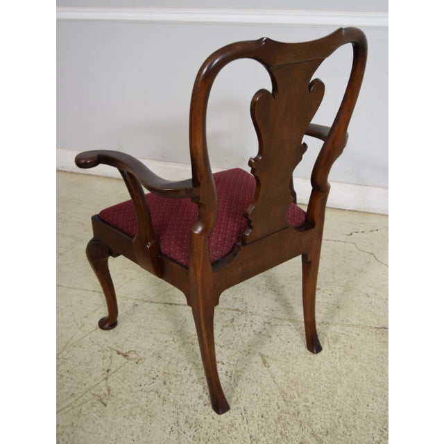 Set of 6 Kindel Queen Anne Mahogany Dining Room Chairs For Sale In Philadelphia - Image 6 of 12