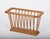 Mid-Century Danish Modern Solid Oak Rectangular Magazine Rack, 1970s For Sale - Image 6 of 18
