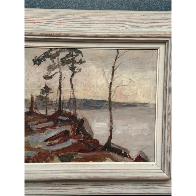 Scandinavian Artist, Landscape, 1950s, Oil on Panel, Framed For Sale - Image 11 of 16