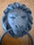 Vintage Lion Head Cast Metal Door Knocker With Antique Patina For Sale - Image 4 of 7
