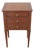 French 19th Century Louis XVI Style Side Table with Fitted Mirror For Sale