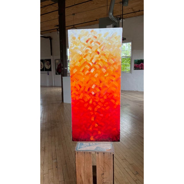 Textile Aliziran, Original Oil Painting by Paula DeStefanis For Sale - Image 7 of 12