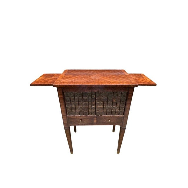 Antique French Louis XVI Style Marquetry Faux-Book Facade Cabinet With Pull-Out Sides, Late 19th Century For Sale In Miami - Image 6 of 12