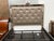 Glass Eastern King Size Z Gallerie Ava Mirrored Tufted Bed For Sale - Image 7 of 12