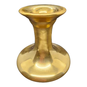Vintage Fitz & Floyd Gold Plated Porcelain Candlestick