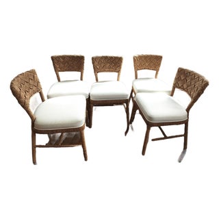 Palecek Lance Side Chairs- Set of 5 For Sale