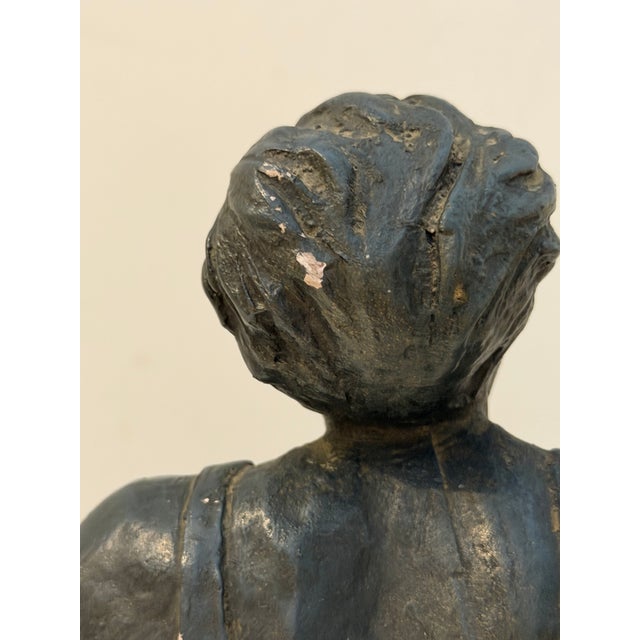 Metal Vintage Austin Productions Runner Sculpture, 1977 – Patinated Composite Figure of Marathon Runner For Sale - Image 7 of 8