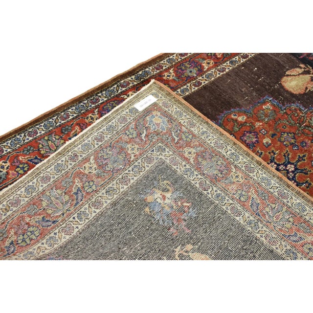 Mid 20th Century Vintage Turkish Oushak Rug, 04'00 X 06'06 For Sale - Image 5 of 7