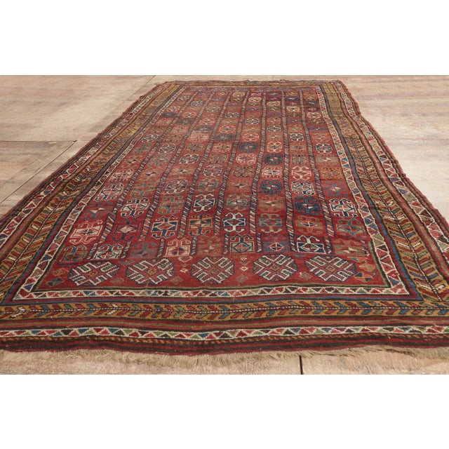 Antique Afghan Bashir Rug, 05'07 X 12'06 For Sale - Image 9 of 10