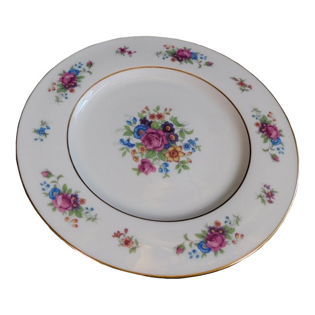 1930s Lenox Dinner Plate in Lenox Rose For Sale
