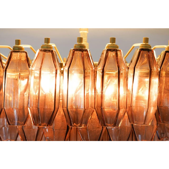 Prismatico Amethyst Compact Glass Chandelier by Silvio Piattelli For Sale - Image 16 of 18