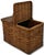 Outstanding Antique American Pennsylvania Amish Hand Woven Alder & Ash Wood Splint Picnic Basket Circa Late 1800s For Sale - Image 11 of 18