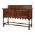 Antique Carved Oak Credenza For Sale