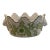 Vintage Scalloped Edged Kelly Green Jardiniere Cache Pot For Sale