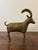Mid-Century Modern Vintage 1960s Brass Ram Sculpture With Etched Figural Motifs For Sale - Image 3 of 5