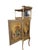 Antique Victorian Hand-Painted Music Cabinet With Brass Gallery and Mirror For Sale In Chicago - Image 6 of 12