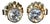 14k Yellow Gold Stud Earrings With a 1.0ct G/Si2 White Diamond in Each, A Pair For Sale