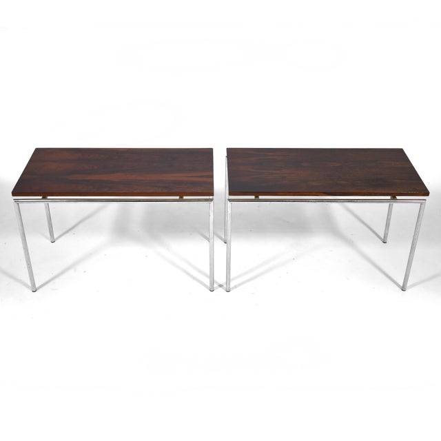 Mid 20th Century Pair of Knud Joos Rosewood Tables by Jason Mobler For Sale - Image 5 of 6