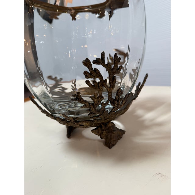 Castilian Imports Crystal + Brass Egg For Sale - Image 12 of 12